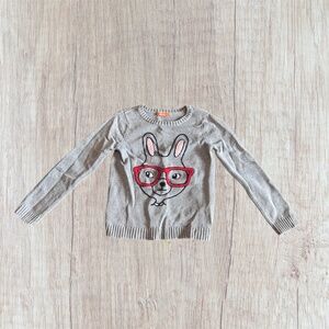 4T Joe Fresh Bunny Knit Sweater